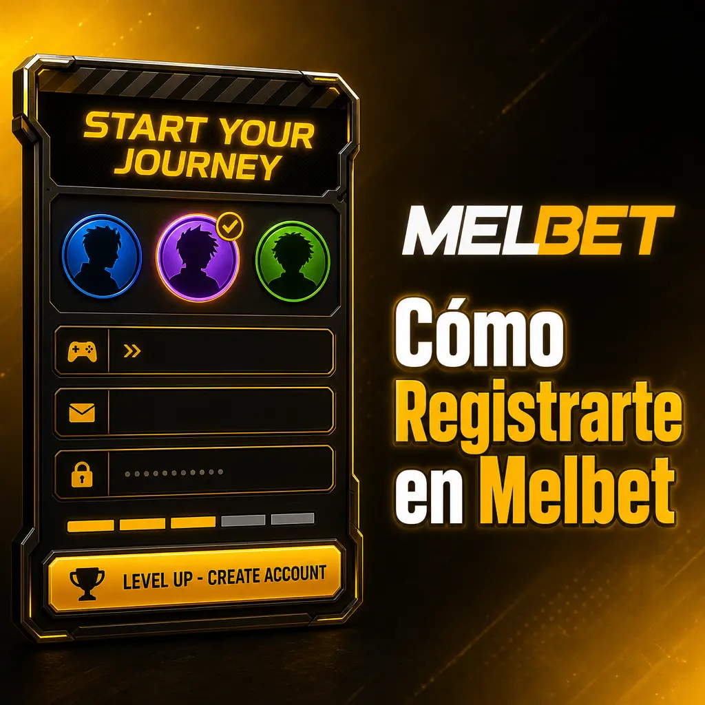 Pantalla de registro en Melbet